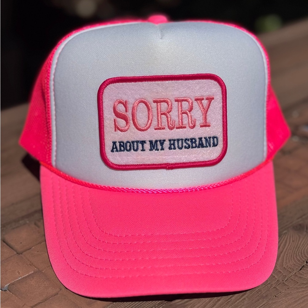 Sorry About My Husband Trucker Hats